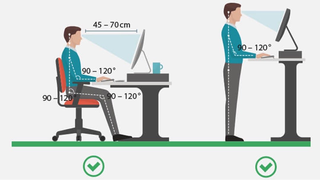 Hoe zit of sta jij achter je bureau